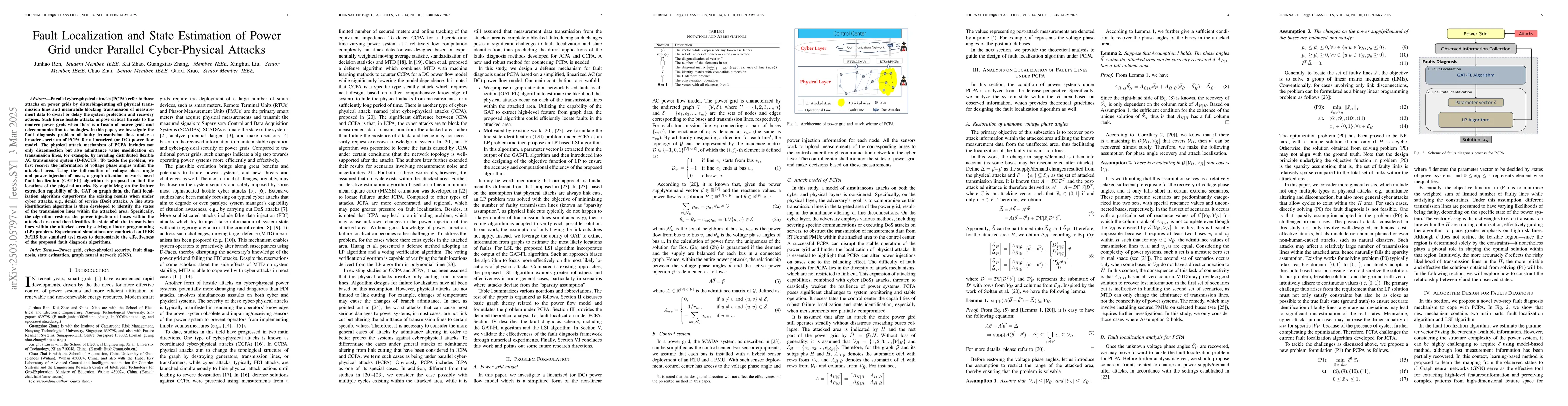 Thumbnail for Fault Localization and State Estimation of Power Grid under Parallel
  Cyber-Physical Attacks