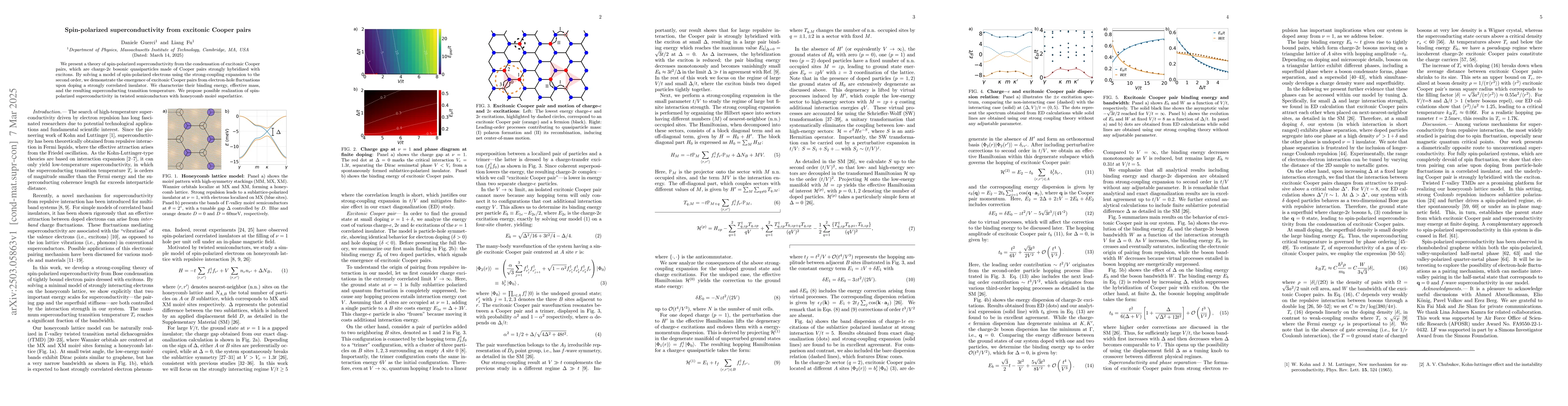 Thumbnail for Spin-polarized superconductivity from excitonic Cooper pairs