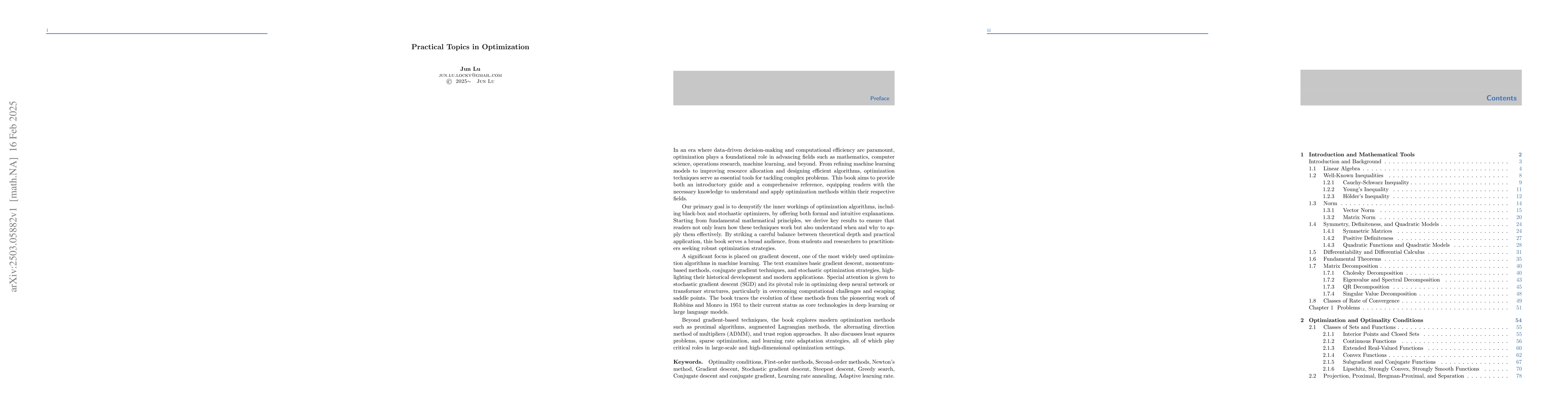 Thumbnail for Practical Topics in Optimization