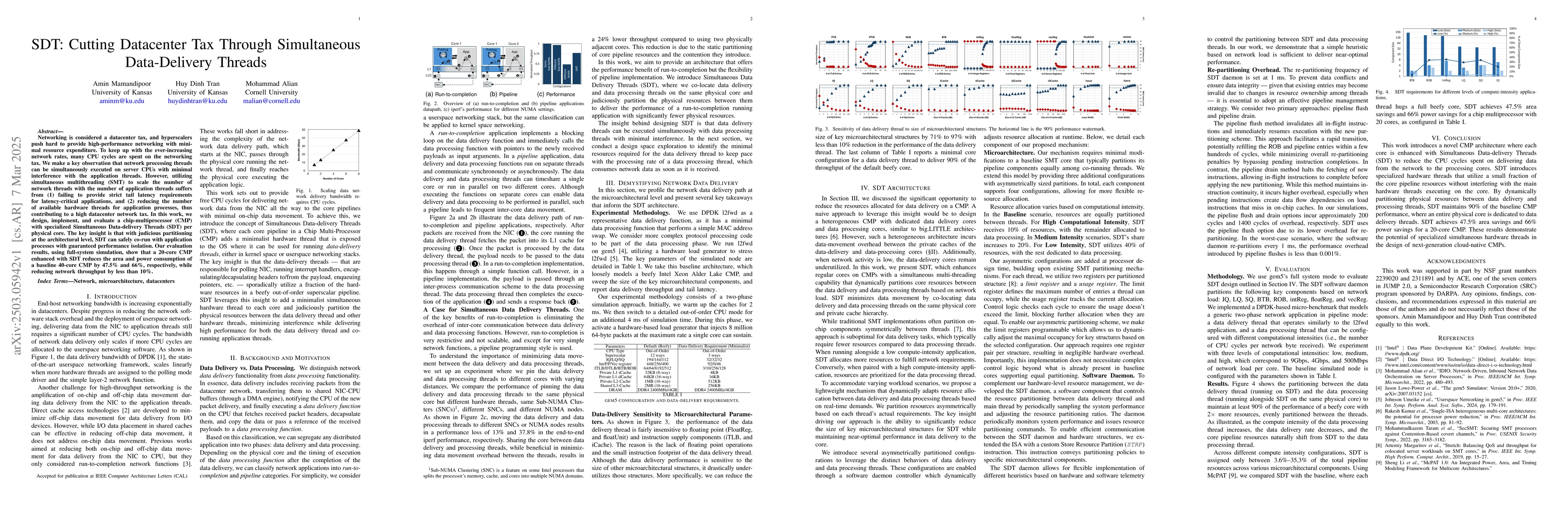 Thumbnail for SDT: Cutting Datacenter Tax Through Simultaneous Data-Delivery Threads