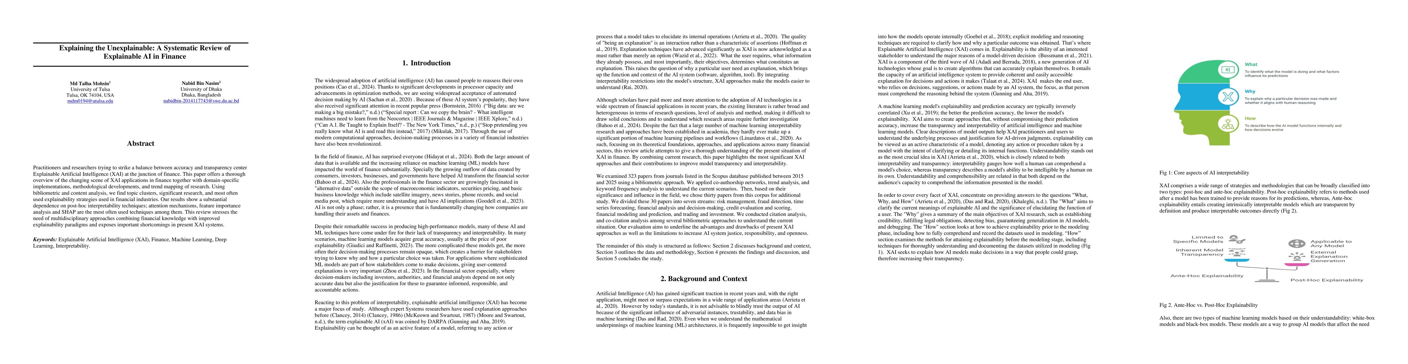 Thumbnail for Explaining the Unexplainable: A Systematic Review of Explainable AI in
  Finance