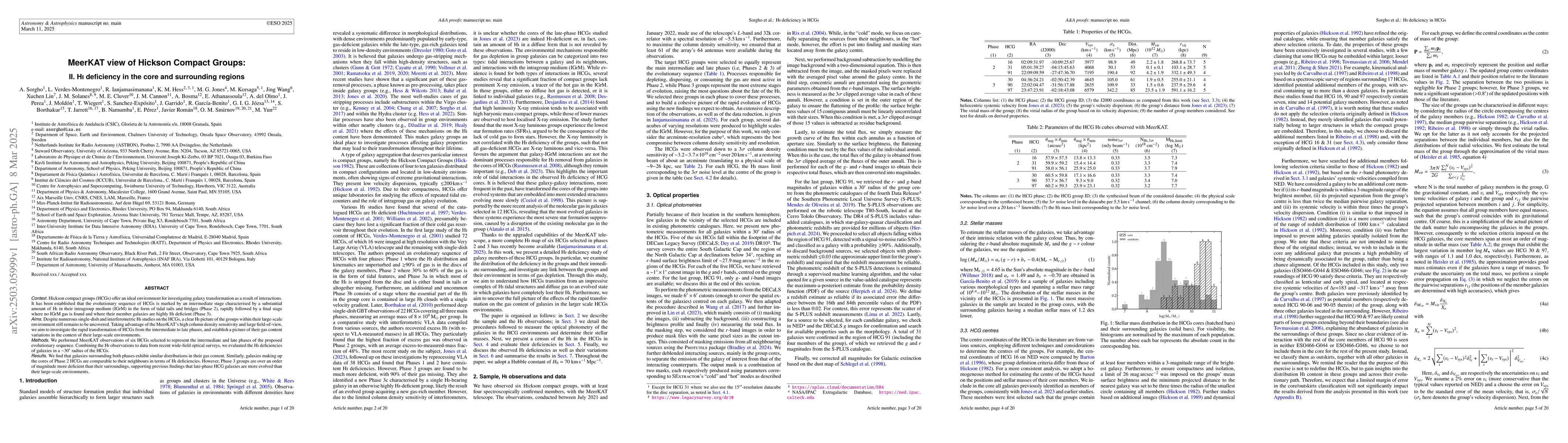 Thumbnail for MeerKAT view of Hickson Compact Groups: II. HI deficiency in the core
  and surrounding regions