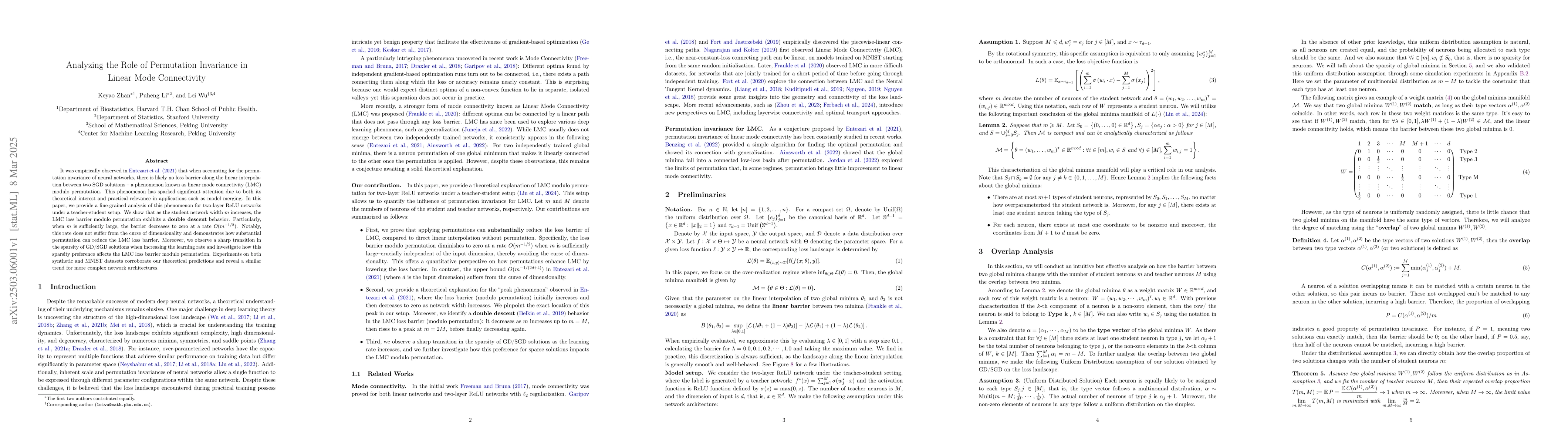 Thumbnail for Analyzing the Role of Permutation Invariance in Linear Mode Connectivity