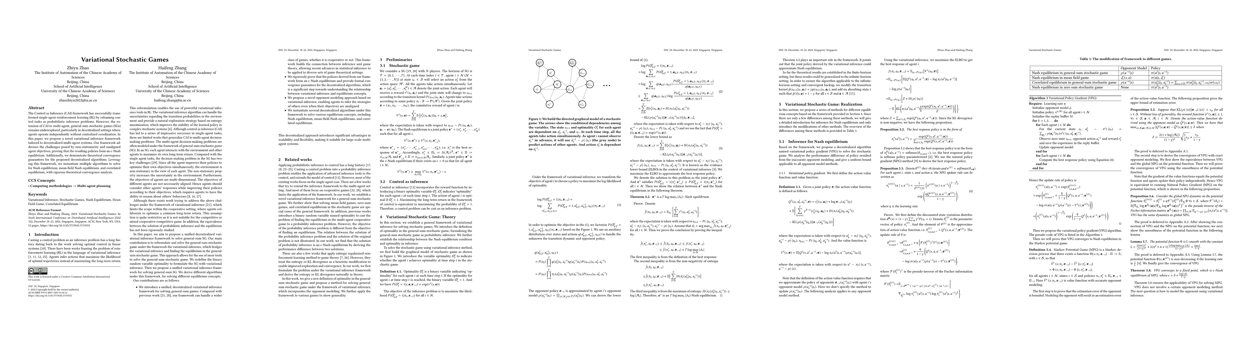 Thumbnail for Vairiational Stochastic Games