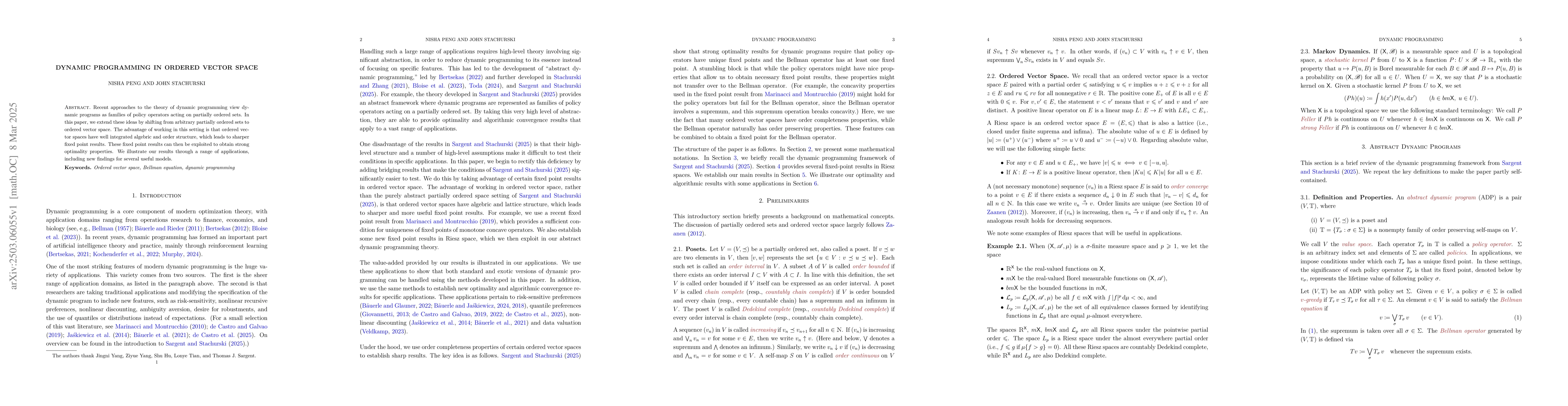 Thumbnail for Dynamic Programming in Ordered Vector Space