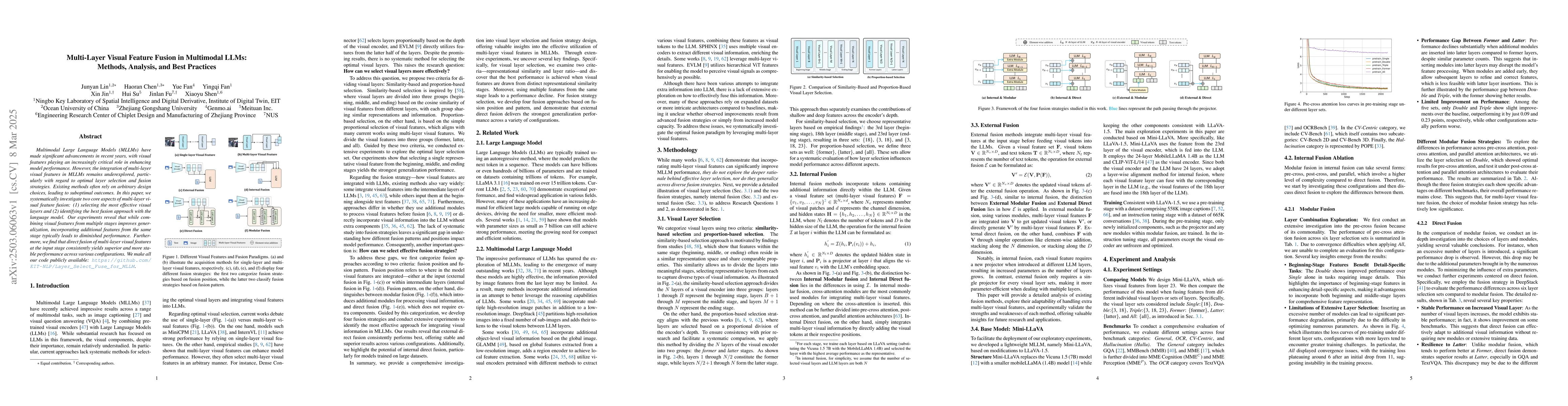 Thumbnail for Multi-Layer Visual Feature Fusion in Multimodal LLMs: Methods, Analysis,
  and Best Practices