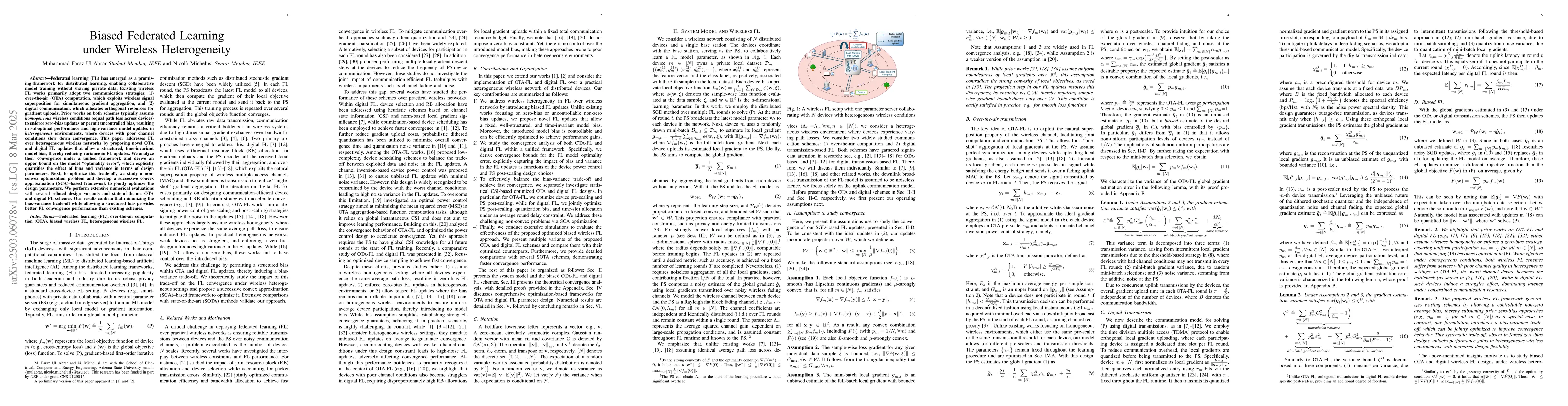 Thumbnail for Biased Federated Learning under Wireless Heterogeneity