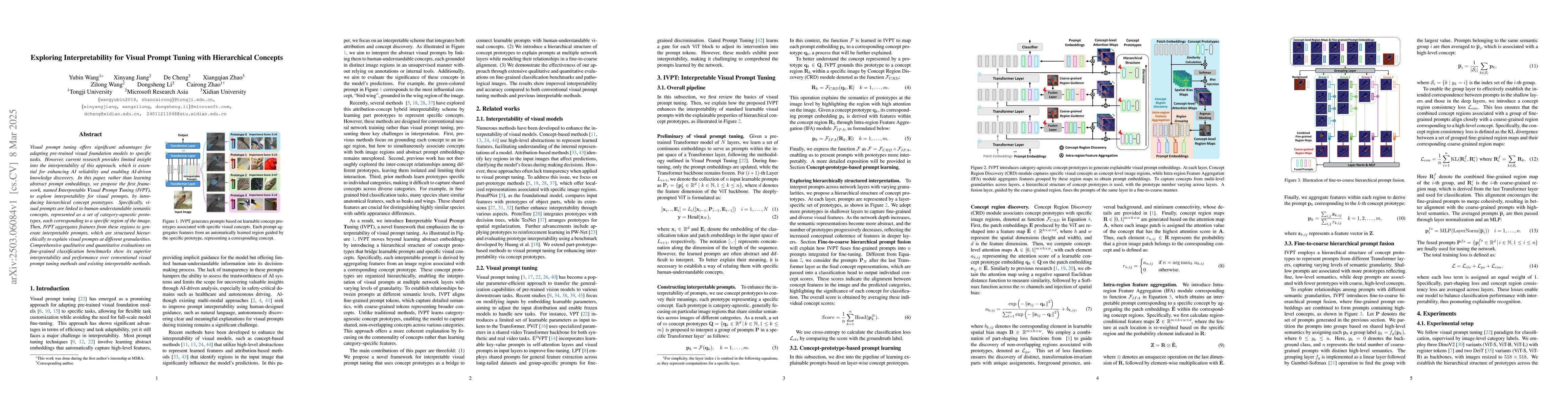 Thumbnail for Exploring Interpretability for Visual Prompt Tuning with Hierarchical
  Concepts