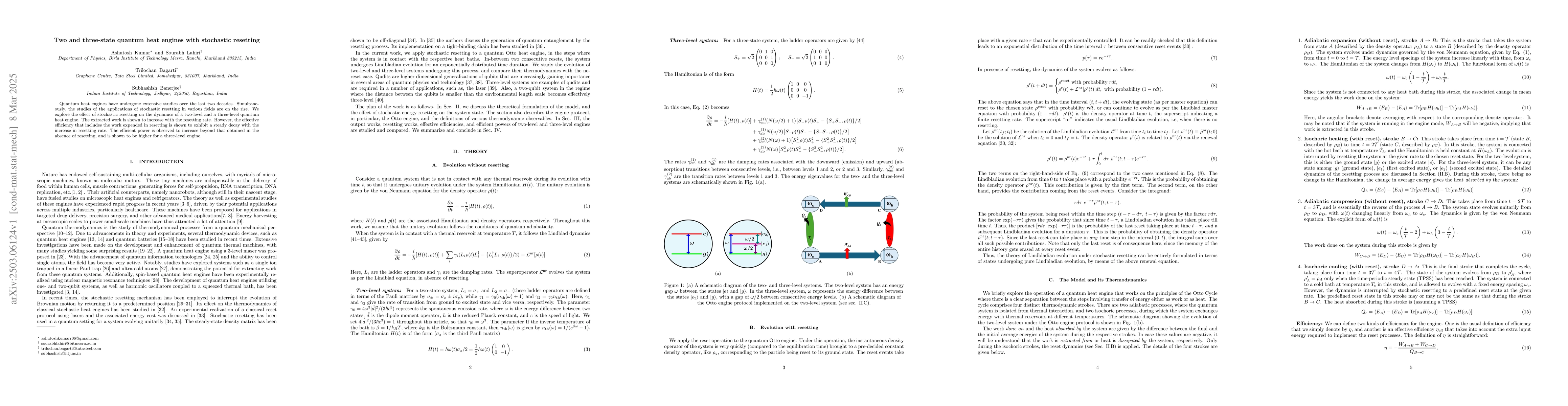 Thumbnail for Two and three-state quantum heat engines with stochastic resetting
