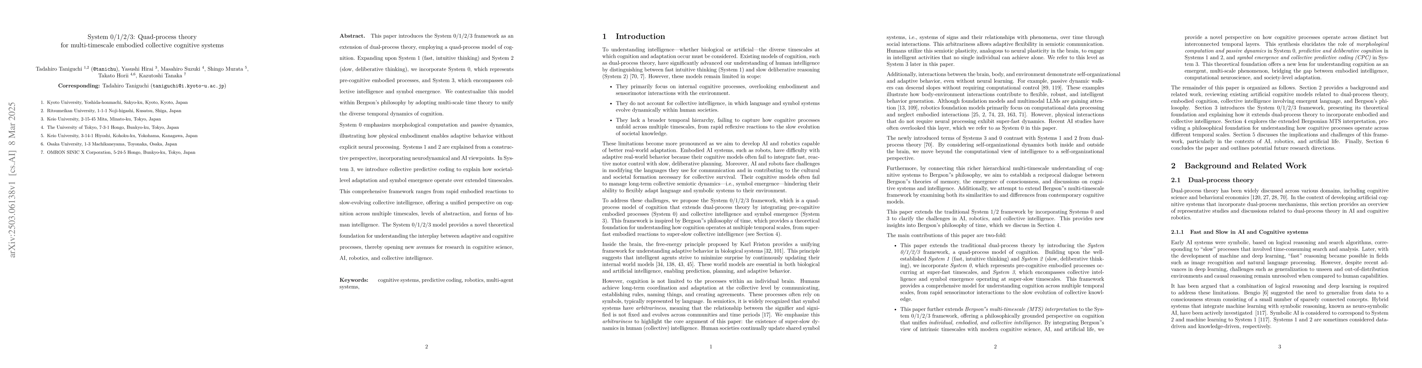 Thumbnail for System 0/1/2/3: Quad-process theory for multi-timescale embodied
  collective cognitive systems