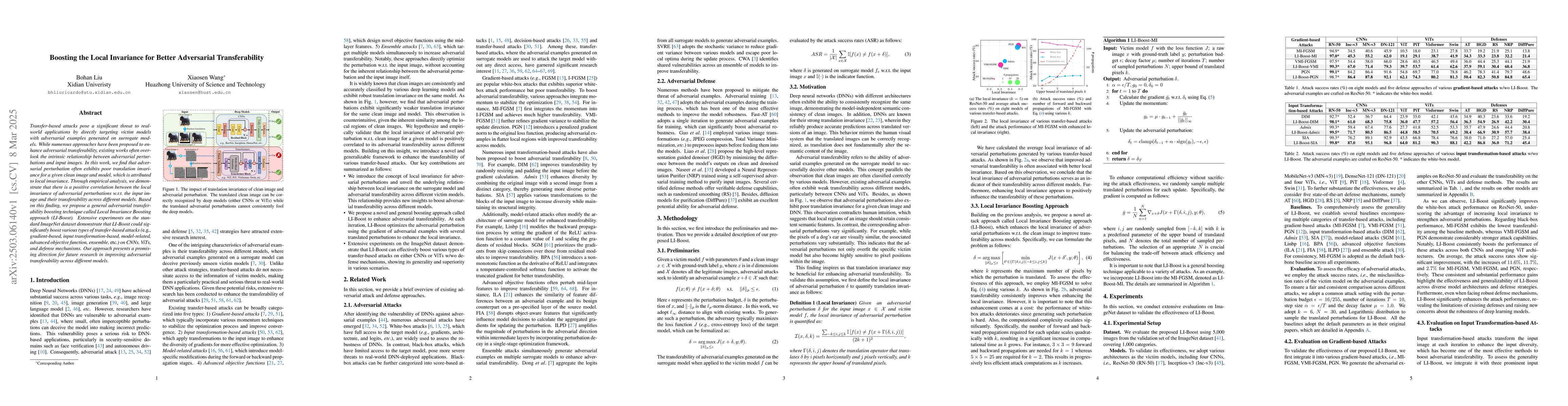 Thumbnail for Boosting the Local Invariance for Better Adversarial Transferability