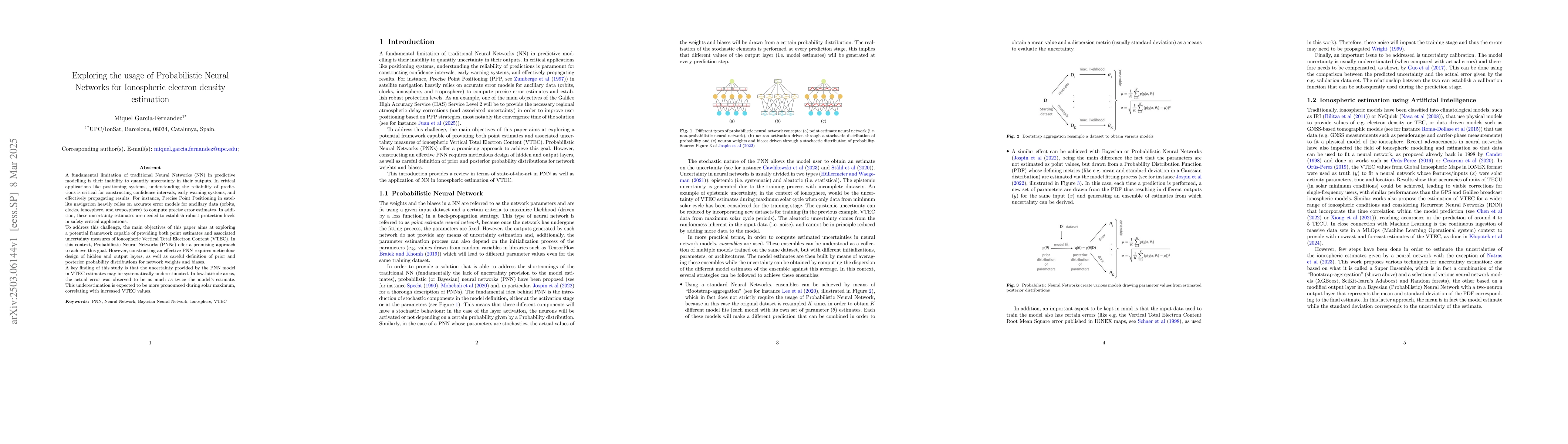 Thumbnail for Exploring the usage of Probabilistic Neural Networks for Ionospheric
  electron density estimation