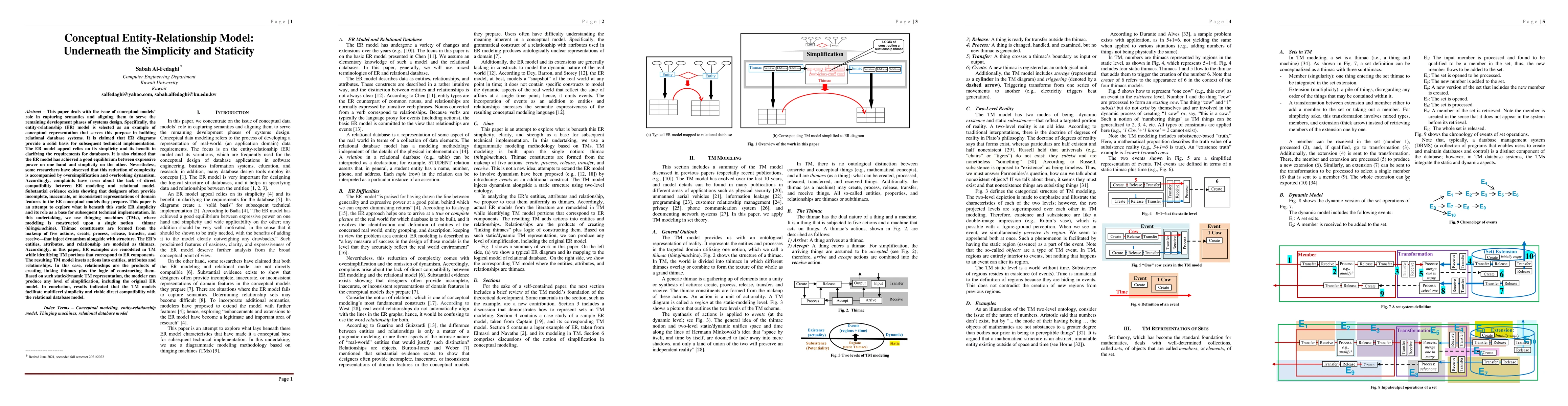 Thumbnail for Conceptual Entity-Relationship Model: Underneath the Simplicity and
  Staticity