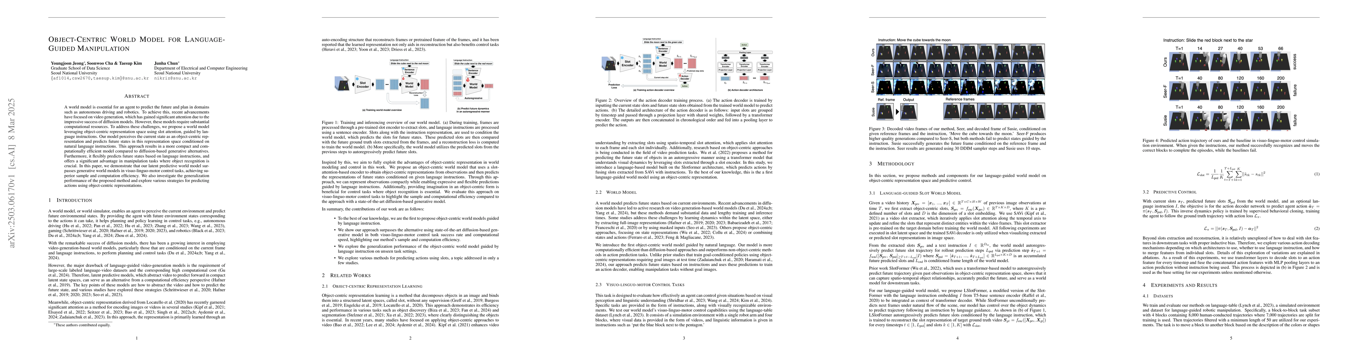 Thumbnail for Object-Centric World Model for Language-Guided Manipulation