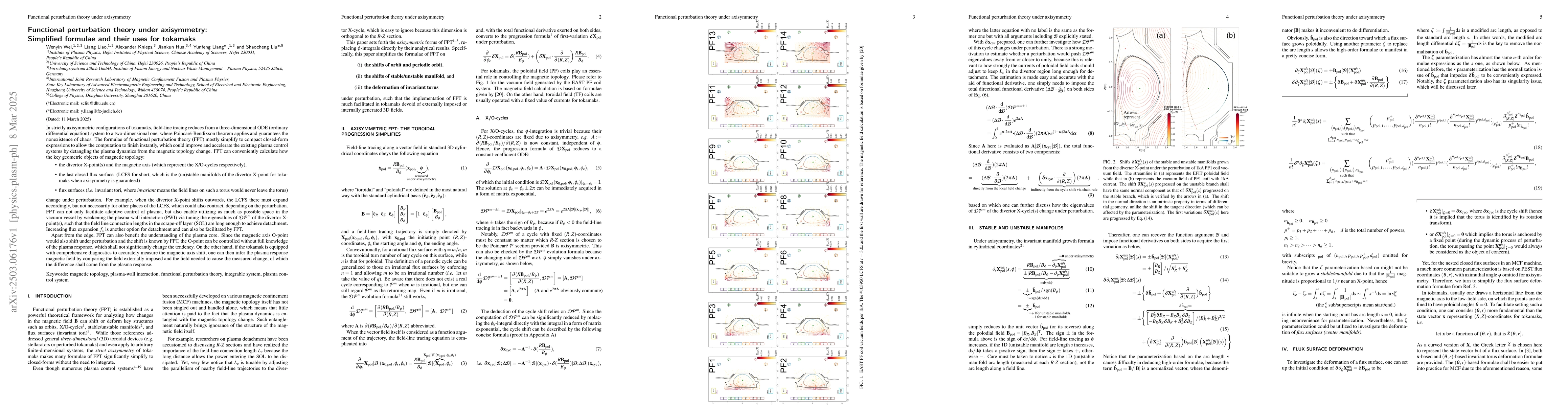 Thumbnail for Functional perturbation theory under axisymmetry: Simplified formulae
  and their uses for tokamaks