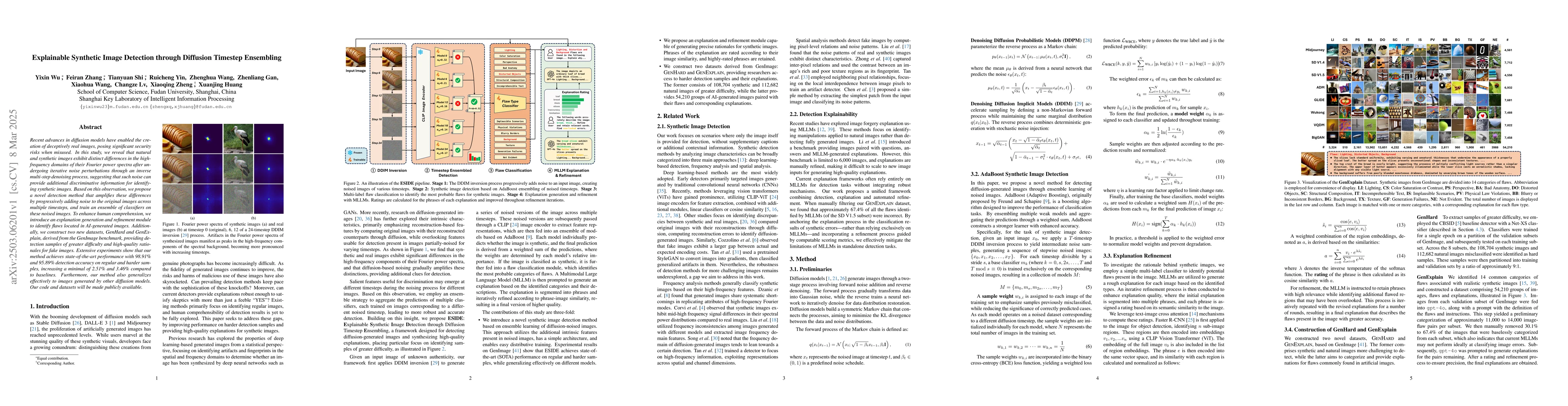 Thumbnail for Explainable Synthetic Image Detection through Diffusion Timestep
  Ensembling
