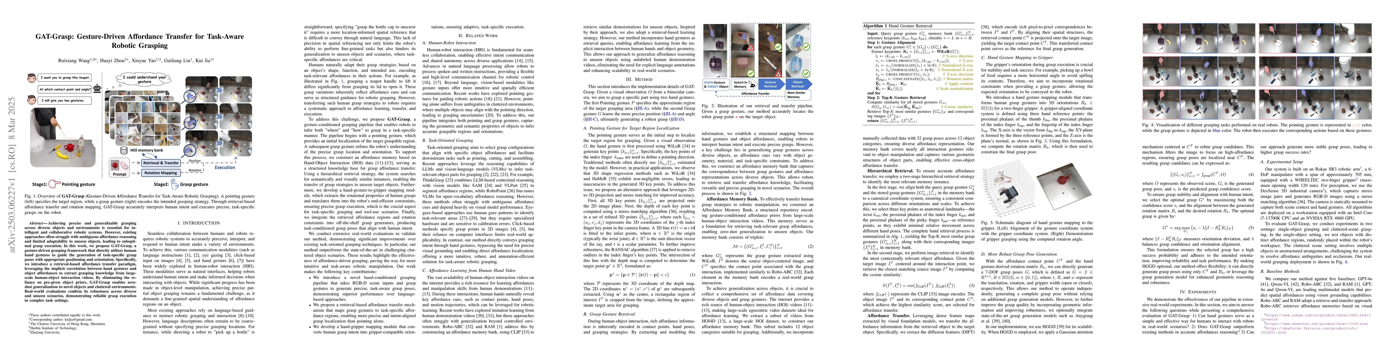 Thumbnail for GAT-Grasp: Gesture-Driven Affordance Transfer for Task-Aware Robotic
  Grasping