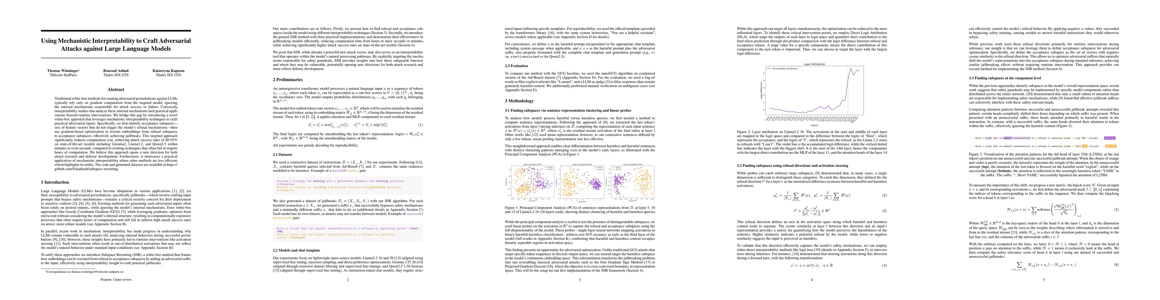 Thumbnail for Using Mechanistic Interpretability to Craft Adversarial Attacks against
  Large Language Models