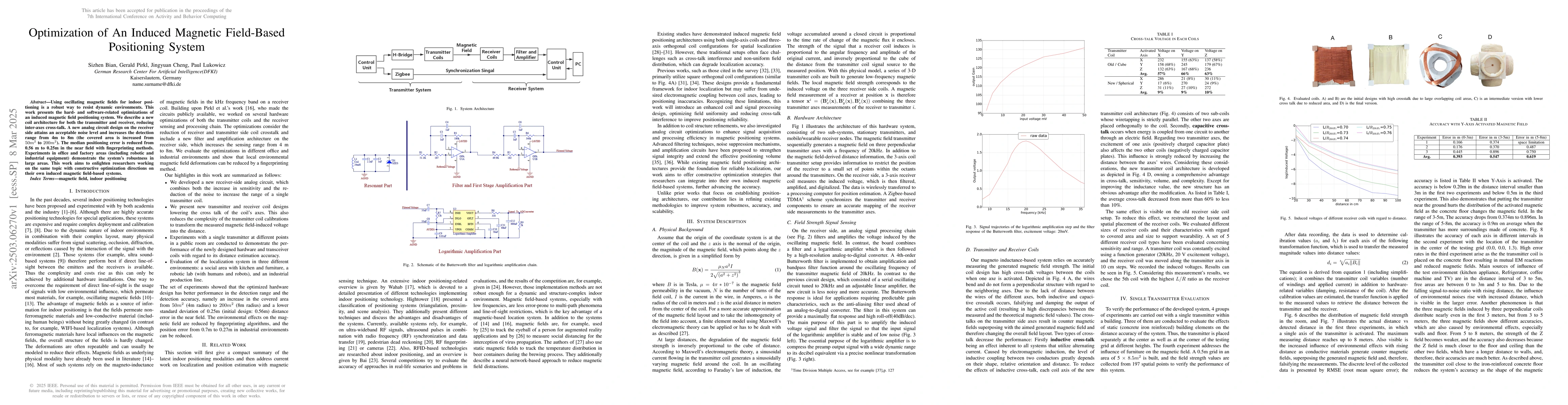 Thumbnail for Optimization of An Induced Magnetic Field-Based Positioning System
