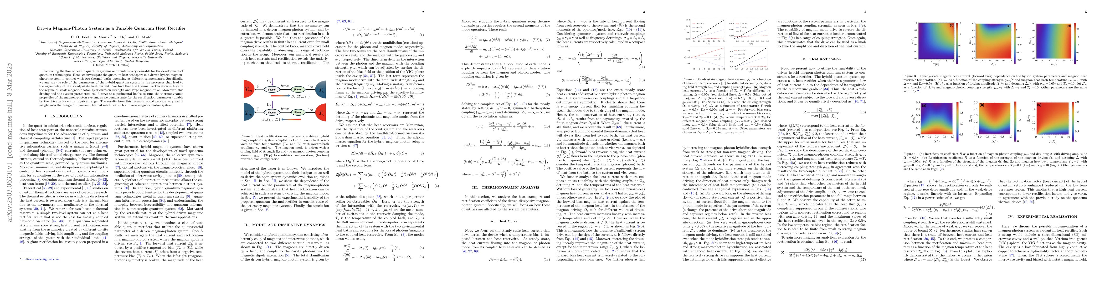 Thumbnail for Driven Magnon-Photon System as a Tunable Quantum Heat Rectifier