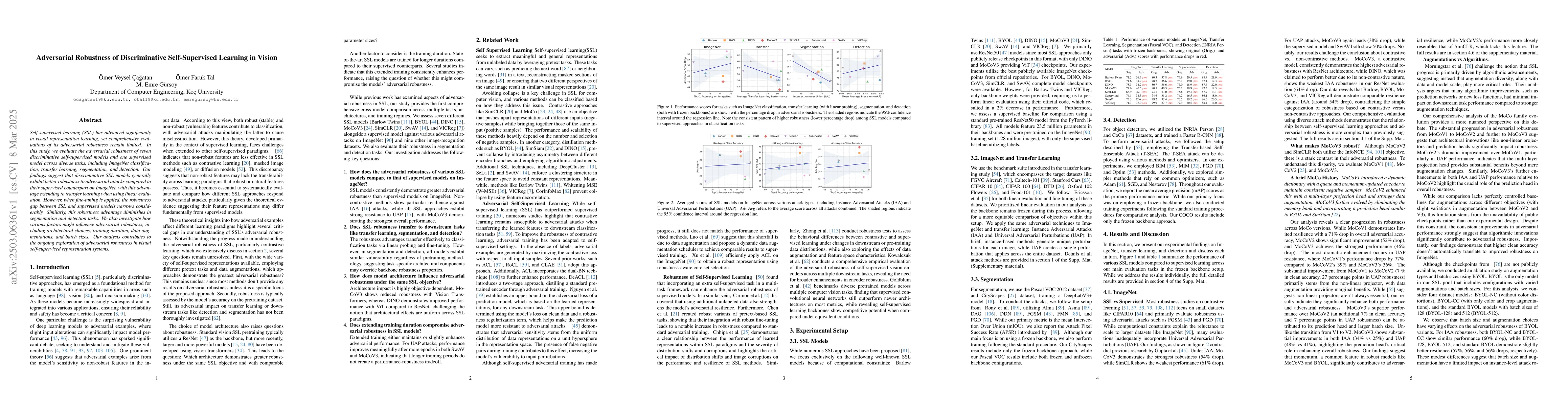 Thumbnail for Adversarial Robustness of Discriminative Self-Supervised Learning in
  Vision
