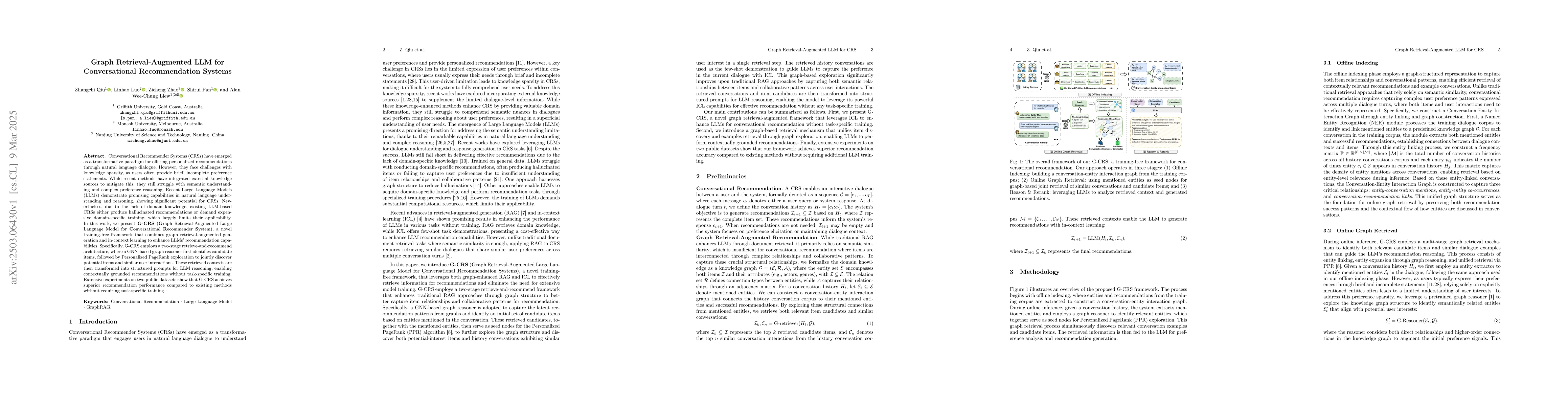 Thumbnail for Graph Retrieval-Augmented LLM for Conversational Recommendation Systems