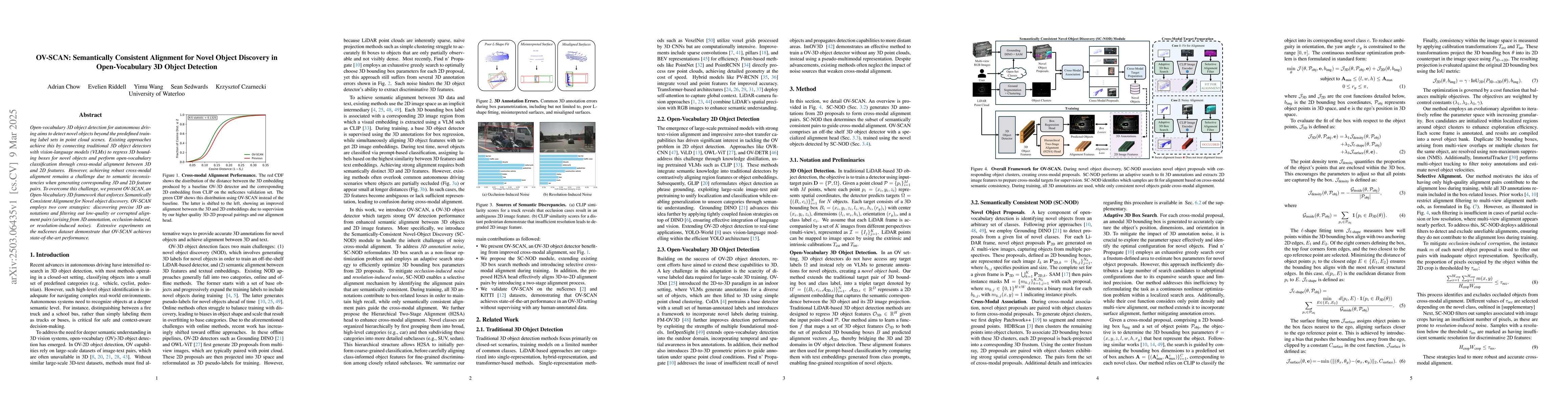 Thumbnail for OV-SCAN: Semantically Consistent Alignment for Novel Object Discovery in
  Open-Vocabulary 3D Object Detection
