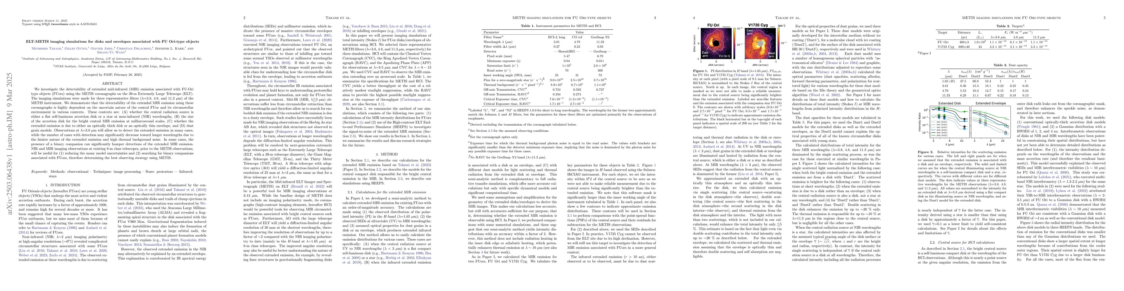 Thumbnail for ELT-METIS imaging simulations for disks and envelopes associated with FU
  Ori-type objects