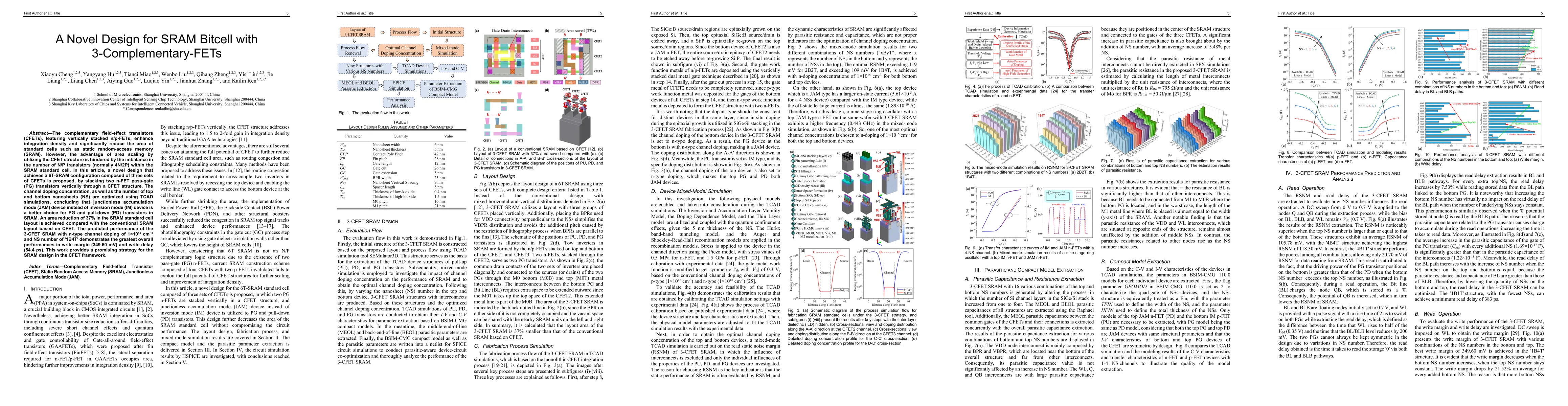 Thumbnail for A Novel Design for SRAM Bitcell with 3-Complementary-FETs