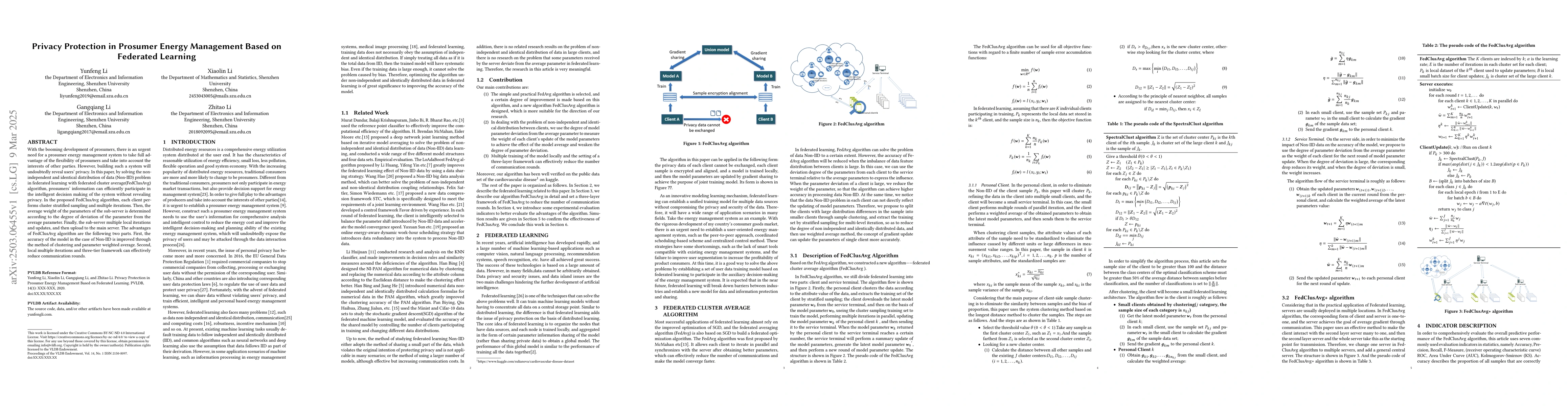 Thumbnail for Privacy Protection in Prosumer Energy Management Based on Federated
  Learning