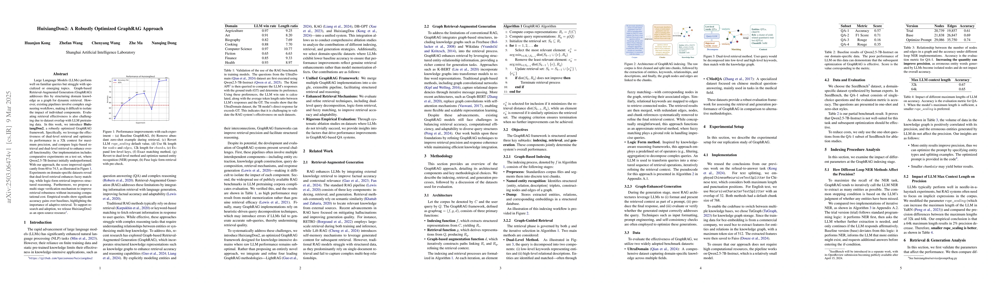 Thumbnail for HuixiangDou2: A Robustly Optimized GraphRAG Approach