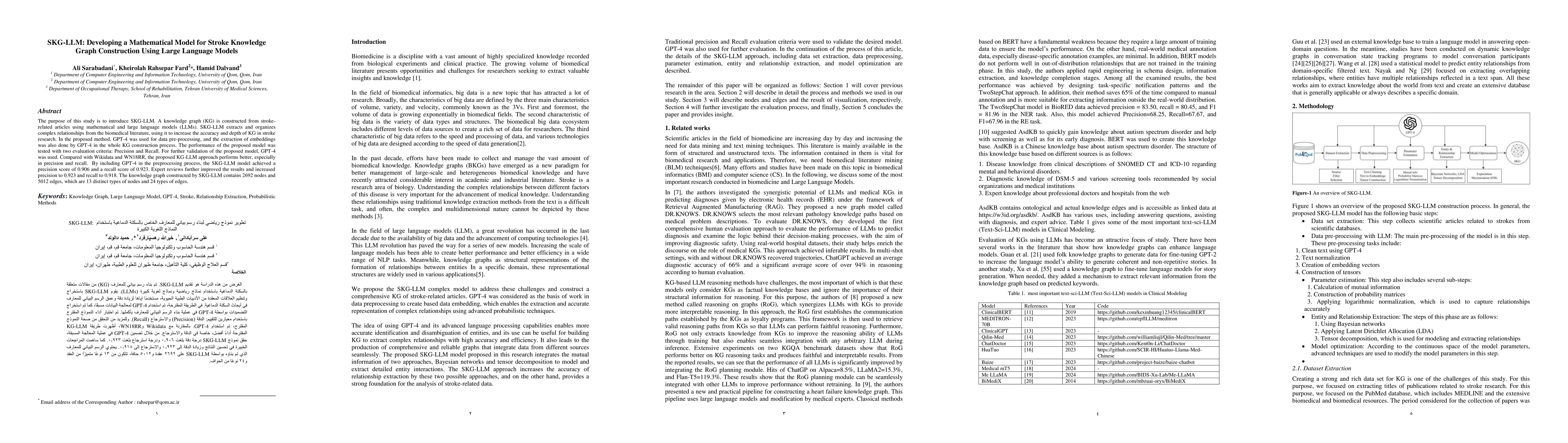 Thumbnail for SKG-LLM: Developing a Mathematical Model for Stroke Knowledge Graph
  Construction Using Large Language Models