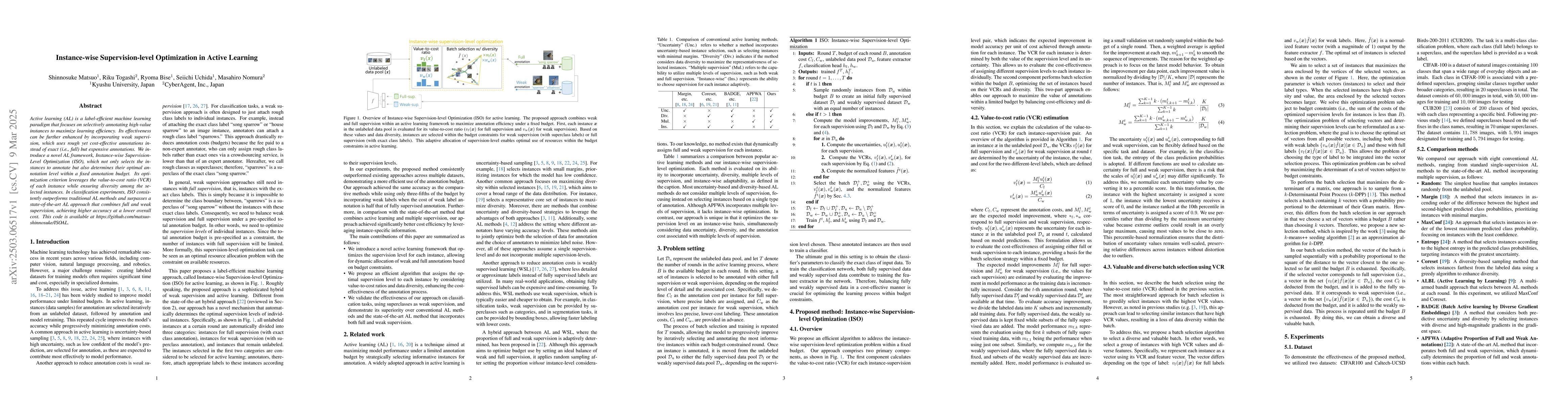 Thumbnail for Instance-wise Supervision-level Optimization in Active Learning