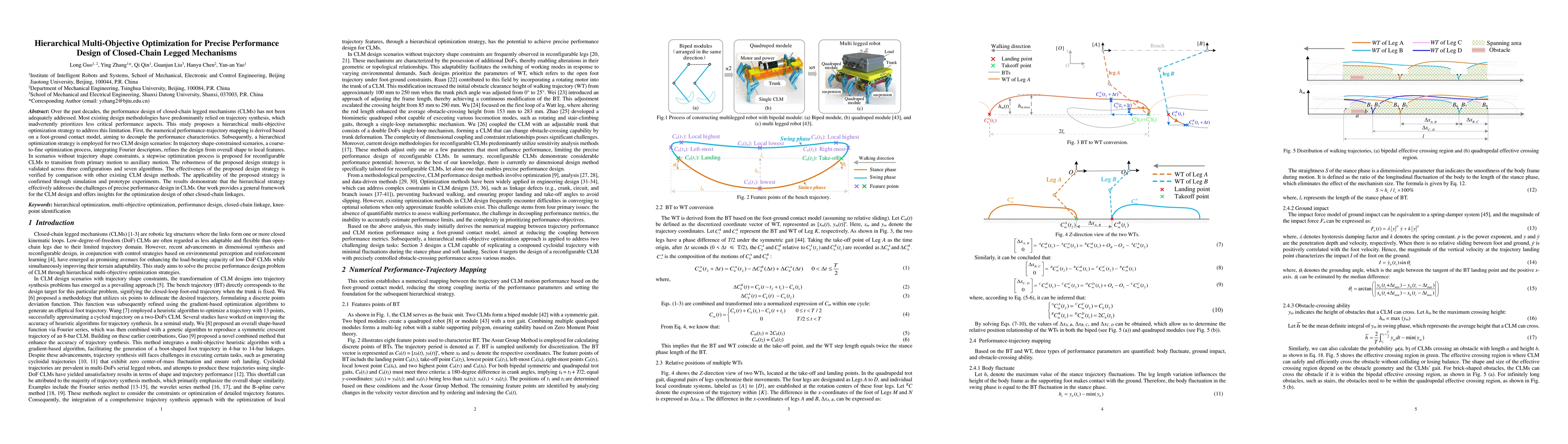 Thumbnail for Hierarchical Multi-Objective Optimization for Precise Performance Design
  of Closed-Chain Legged Mechanisms
