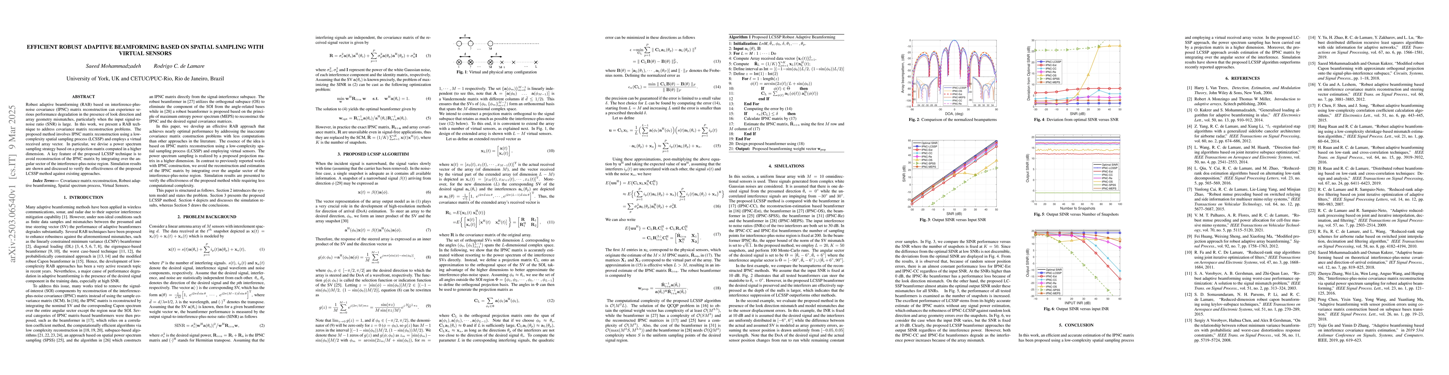 Thumbnail for Efficient Robust Adaptive Beamforming Based on Spatial Sampling with
  Virtual Sensors