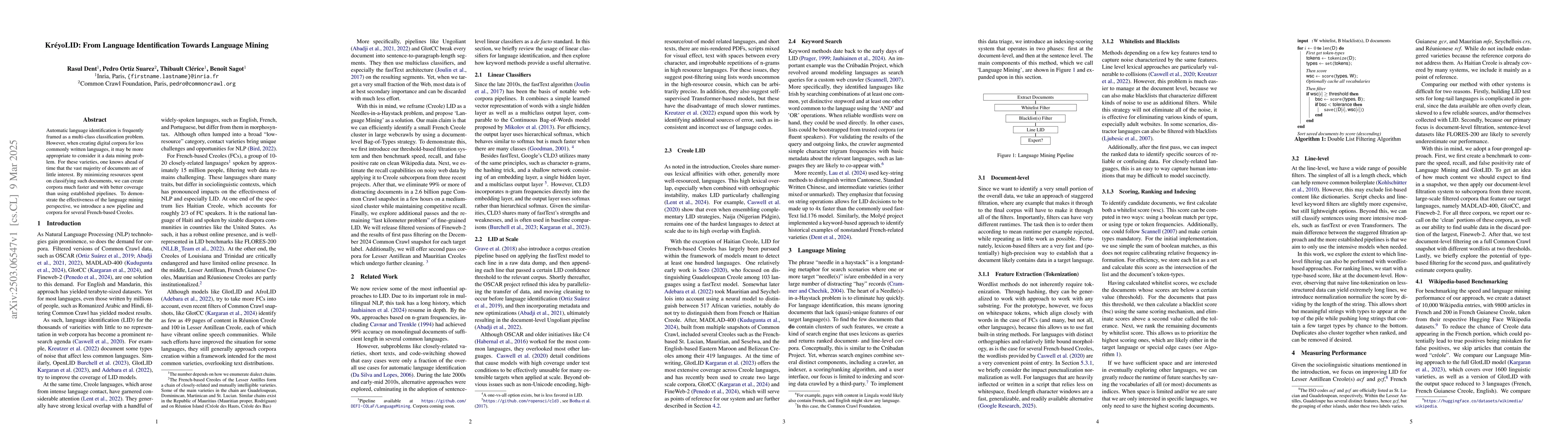 Thumbnail for KréyoLID From Language Identification Towards Language Mining