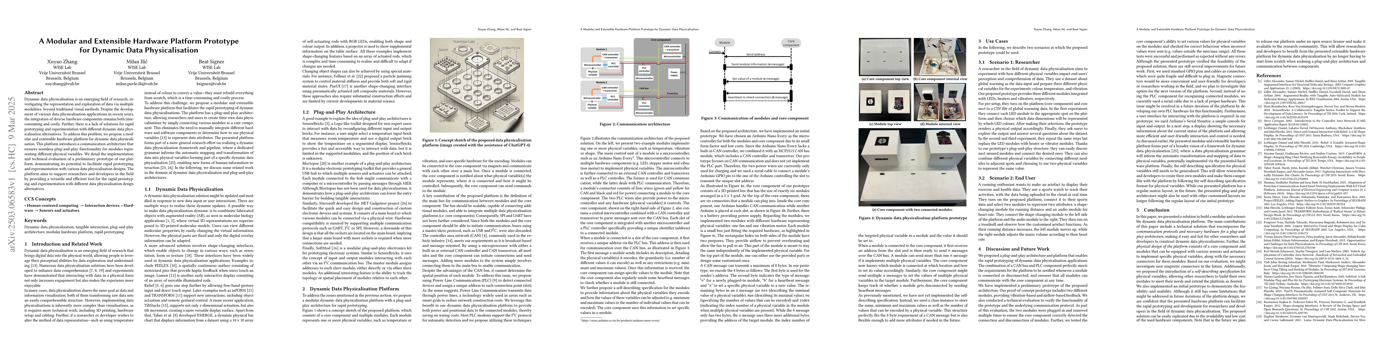 Thumbnail for A Modular and Extensible Hardware Platform Prototype for Dynamic Data
  Physicalisation