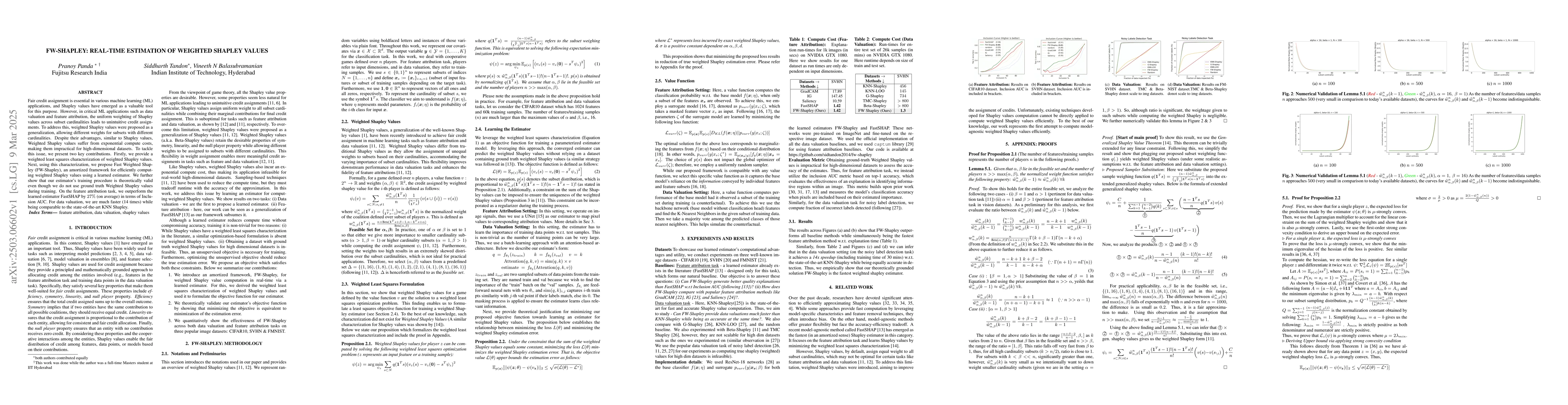Thumbnail for FW-Shapley: Real-time Estimation of Weighted Shapley Values