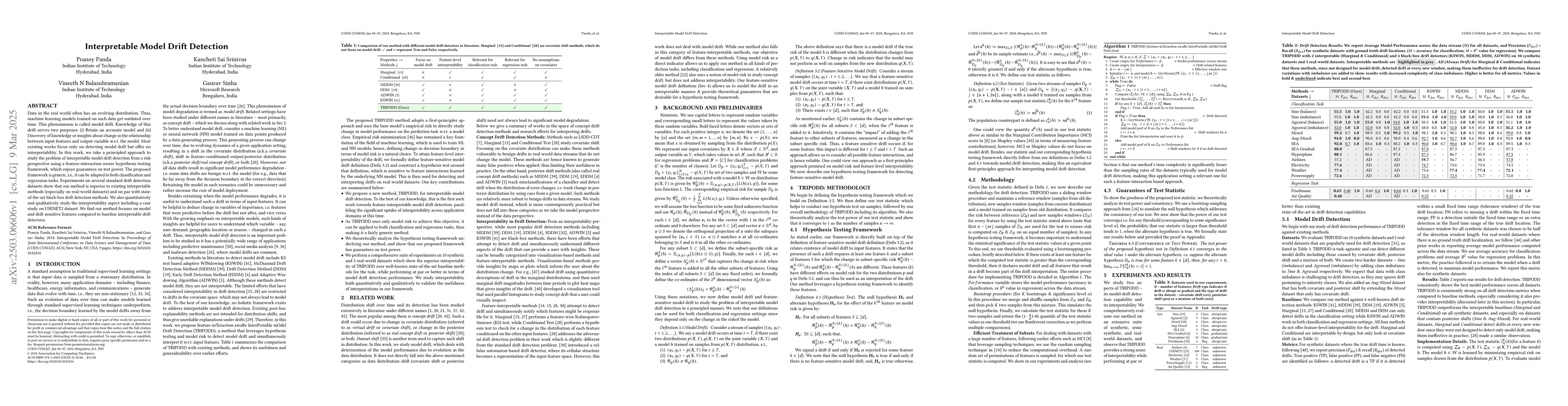 Thumbnail for Interpretable Model Drift Detection