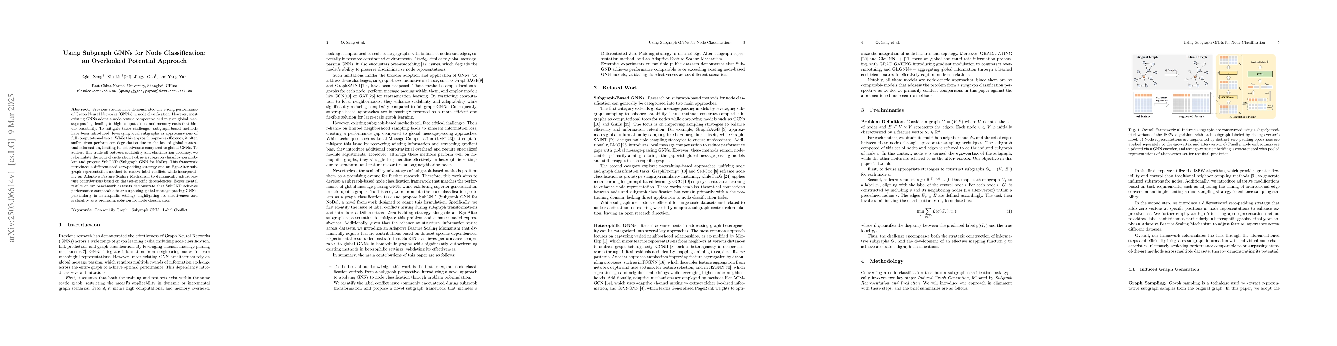 Thumbnail for Using Subgraph GNNs for Node Classification:an Overlooked Potential
  Approach