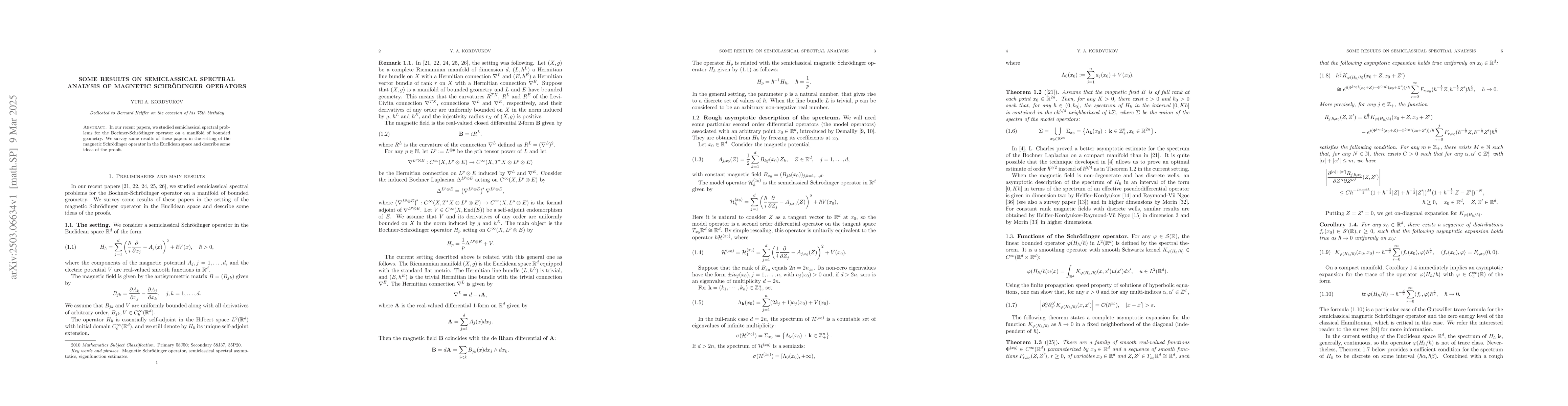 Thumbnail for Some results on semiclassical spectral analysis of magnetic
  Schrödinger operators