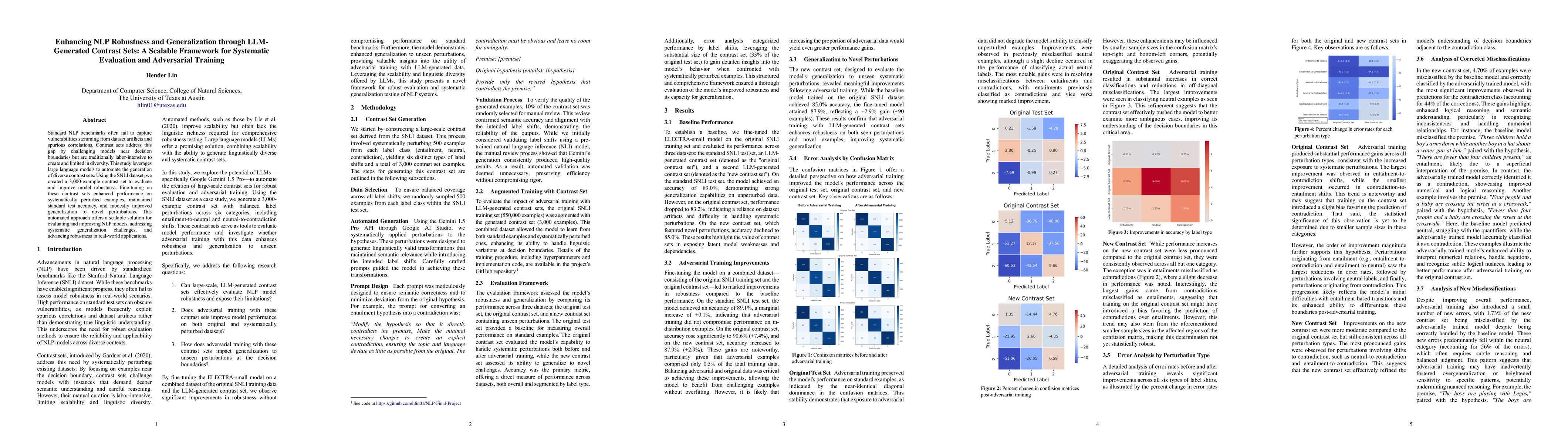 Thumbnail for Enhancing NLP Robustness and Generalization through LLM-Generated
  Contrast Sets: A Scalable Framework for Systematic Evaluation and Adversarial
  Training