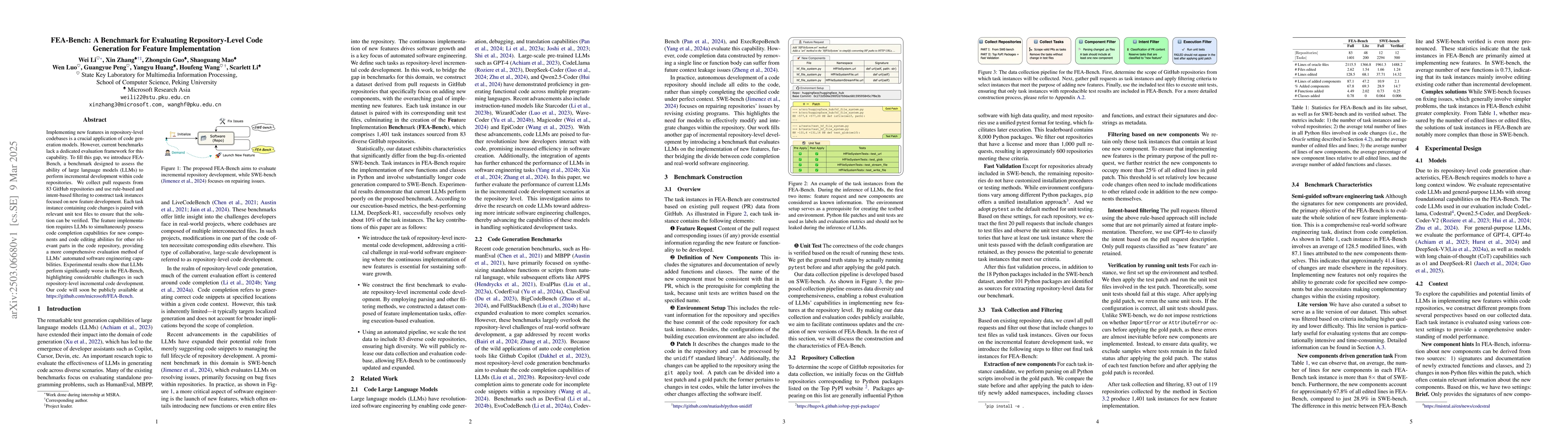 Thumbnail for FEA-Bench: A Benchmark for Evaluating Repository-Level Code Generation
  for Feature Implementation