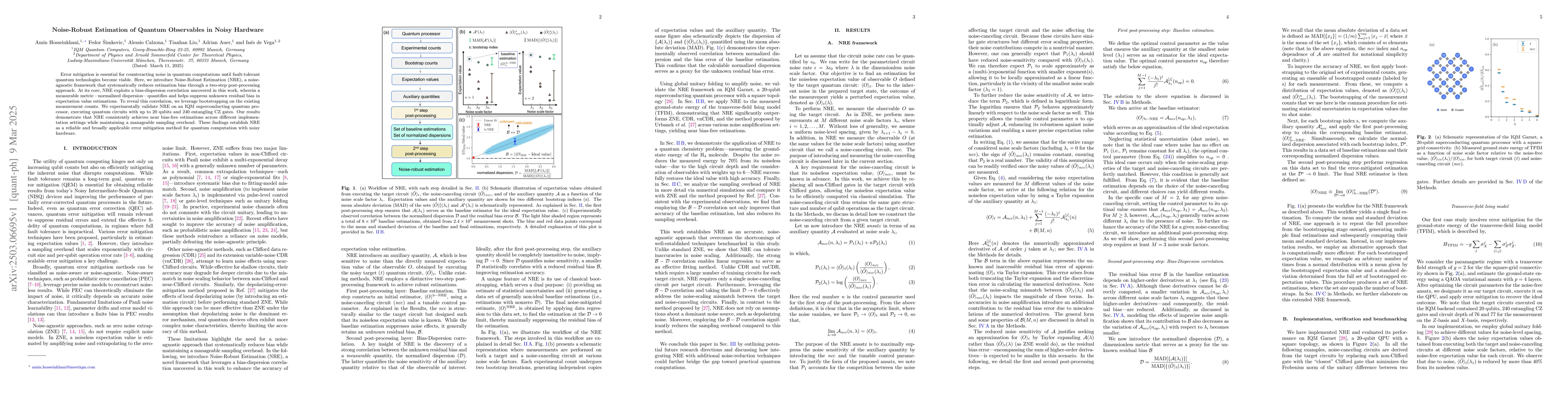 Thumbnail for Noise-Robust Estimation of Quantum Observables in Noisy Hardware