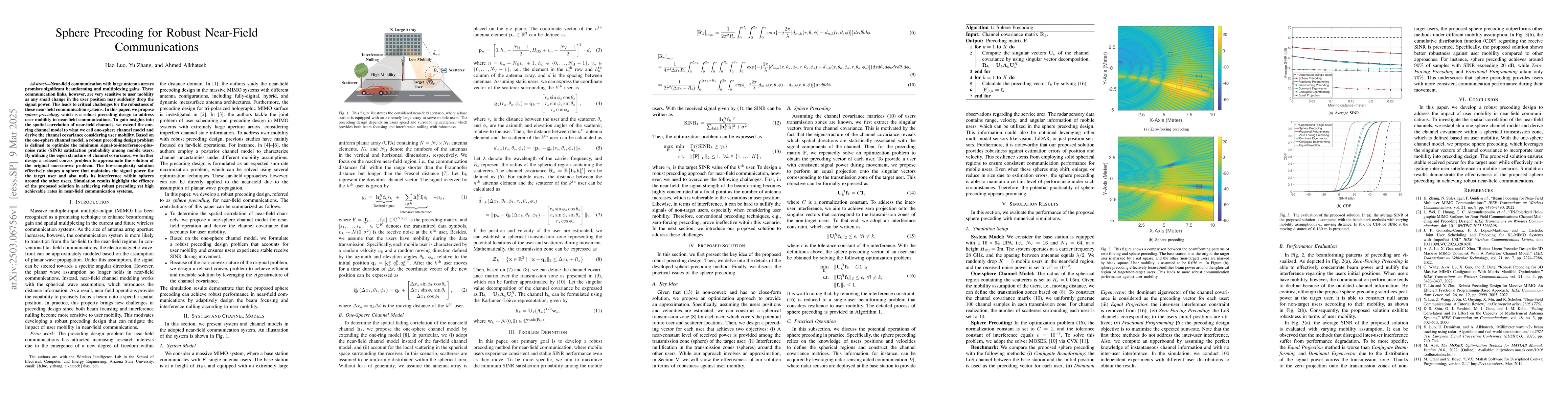 Thumbnail for Sphere Precoding for Robust Near-Field Communications