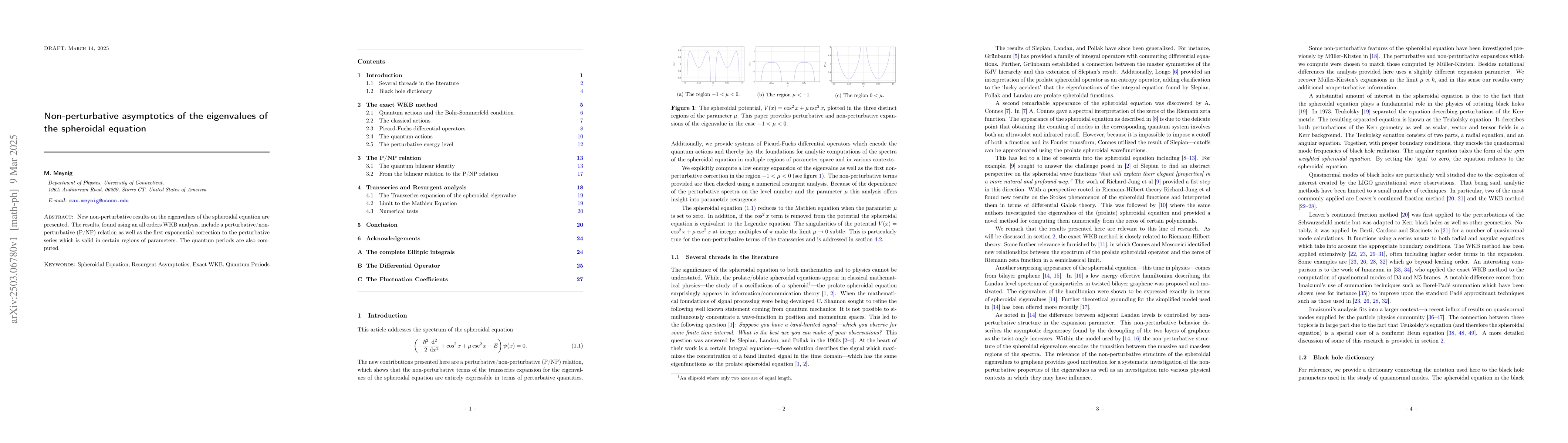 Thumbnail for Non-perturbative asymptotics of the eigenvalues of the spheroidal
  equation