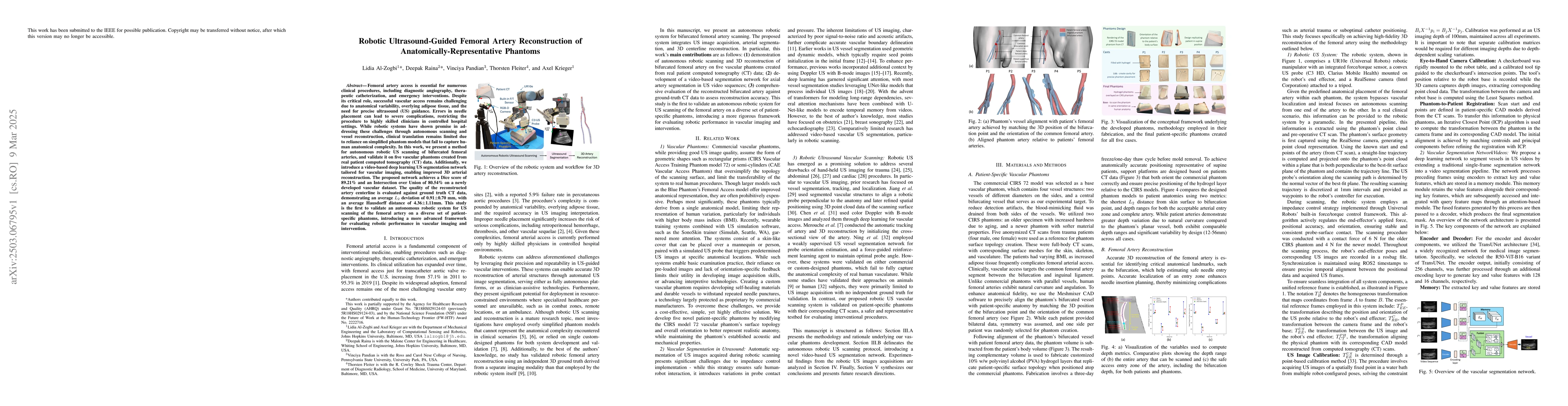 Thumbnail for Robotic Ultrasound-Guided Femoral Artery Reconstruction of
  Anatomically-Representative Phantoms