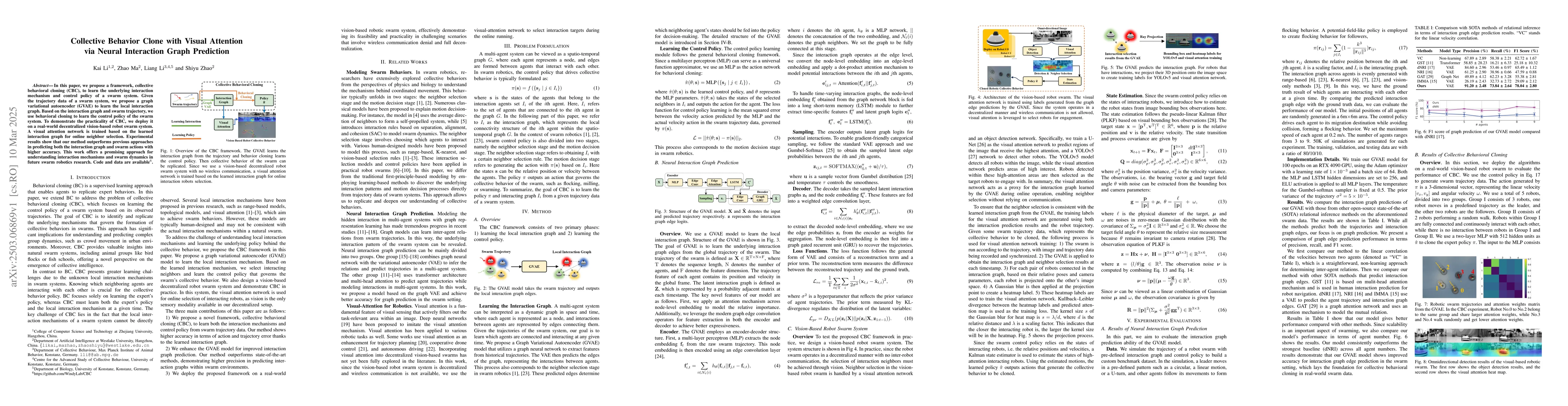 Thumbnail for Collective Behavior Clone with Visual Attention via Neural Interaction
  Graph Prediction