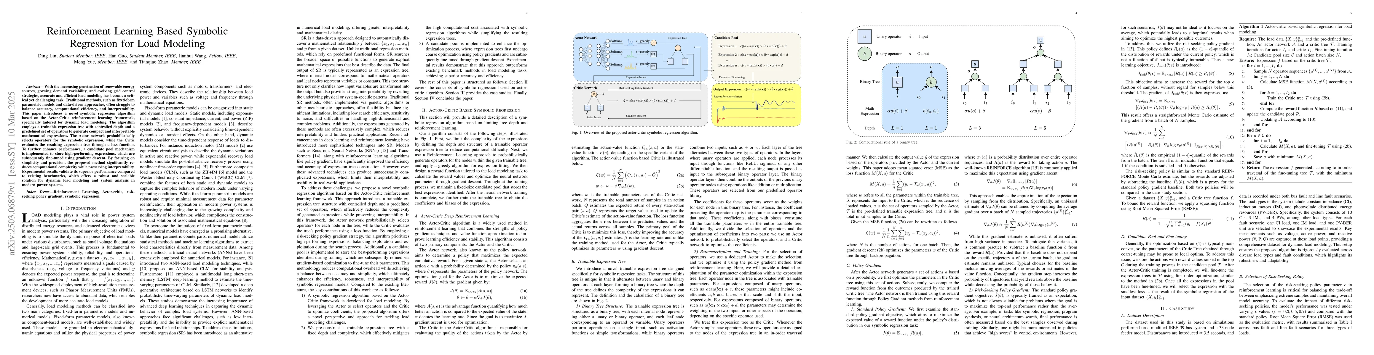 Thumbnail for Reinforcement Learning Based Symbolic Regression for Load Modeling