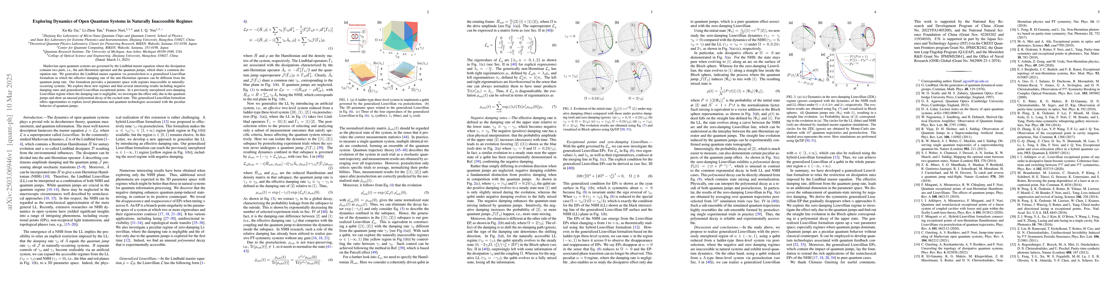 Thumbnail for Exploring Dynamics of Open Quantum Systems in Naturally Inaccessible
  Regimes